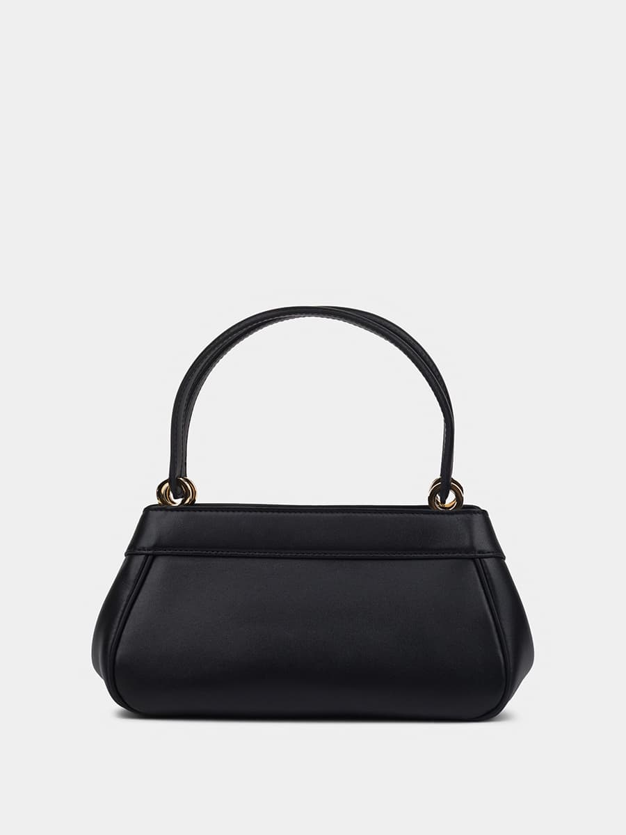 Классическая кожаная сумка Paris mini цвет черный